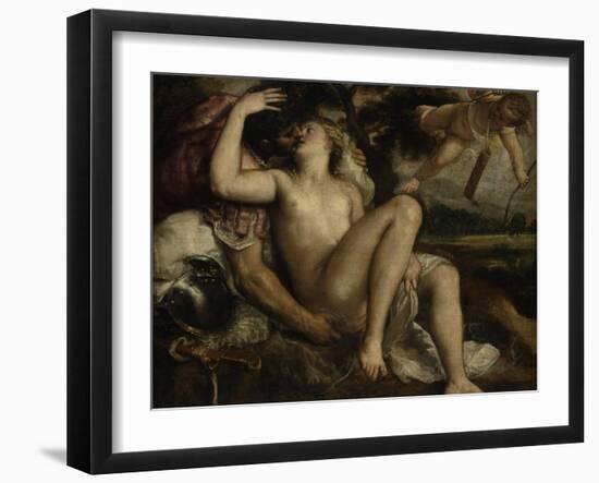 Mars, Venus and Cupid, Ca 1530-Titian (Tiziano Vecelli)-Framed Giclee Print