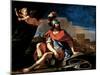 Mars with Cupid, 1649-Guercino (Giovanni Francesco Barbieri)-Mounted Giclee Print