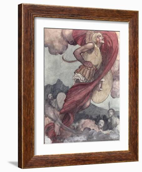 Mars Wounded by Diomed Returning to Olympus-William Heath Robinson-Framed Giclee Print