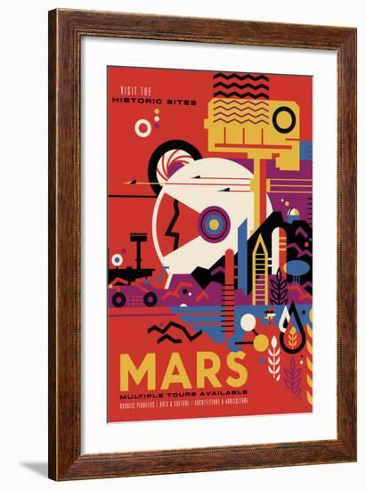 Mars-Vintage Reproduction-Framed Art Print