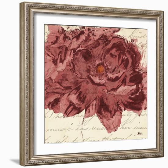 Marsala Peonies Square II-Patricia Pinto-Framed Art Print