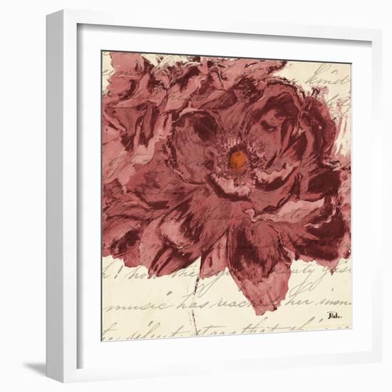 Marsala Peonies Square II-Patricia Pinto-Framed Art Print