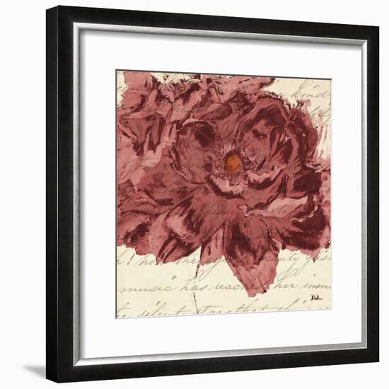 Marsala Peonies Square II-Patricia Pinto-Framed Art Print