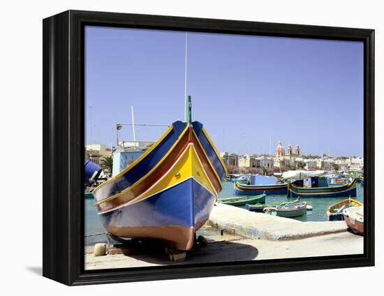 Marsaxlokk Harbour, Malta-Peter Thompson-Framed Premier Image Canvas