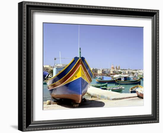 Marsaxlokk Harbour, Malta-Peter Thompson-Framed Photographic Print