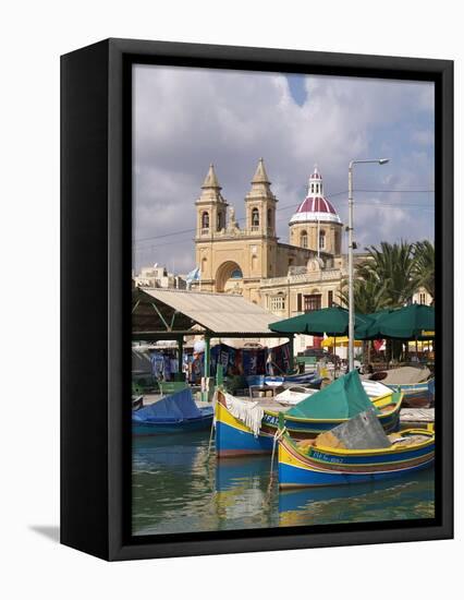 Marsaxlokk, Malta, Mediterranean, Europe-Hans Peter Merten-Framed Premier Image Canvas