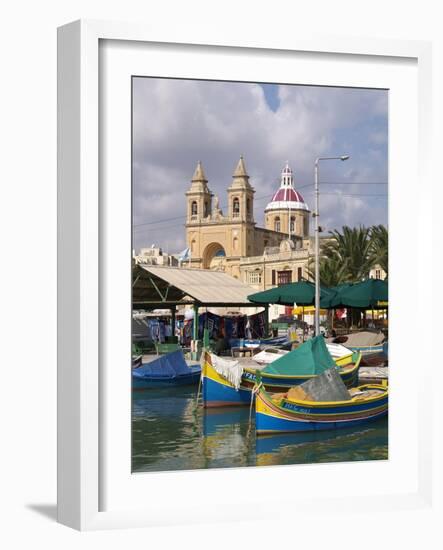 Marsaxlokk, Malta, Mediterranean, Europe-Hans Peter Merten-Framed Photographic Print