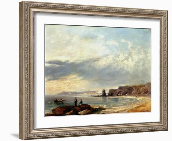 Marsden Rocks, Sunderland, 1847-John Wilson Carmichael-Framed Giclee Print