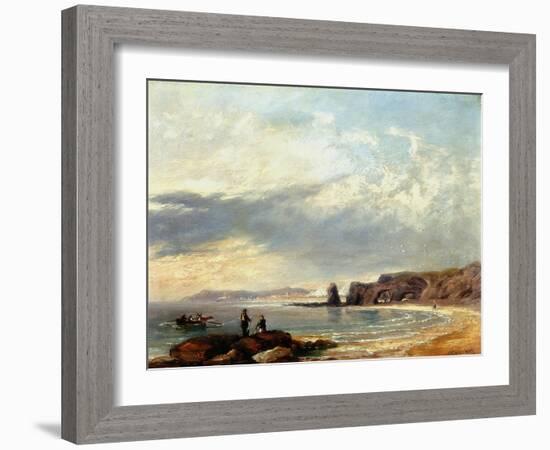 Marsden Rocks, Sunderland, 1847-John Wilson Carmichael-Framed Giclee Print