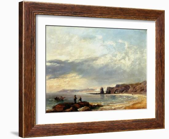 Marsden Rocks, Sunderland, 1847-John Wilson Carmichael-Framed Giclee Print