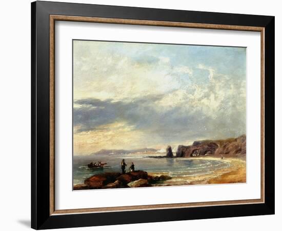 Marsden Rocks, Sunderland, 1847-John Wilson Carmichael-Framed Giclee Print