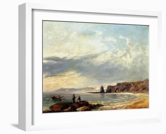 Marsden Rocks, Sunderland, 1847-John Wilson Carmichael-Framed Giclee Print