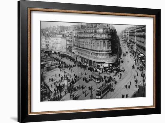 Marseille Angle of the Quay of the Port and the Quay of Fraternity-Brothers Seeberger-Framed Photographic Print