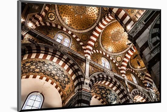 Marseille Cathedral Ceiling-null-Mounted Art Print