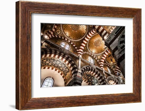 Marseille Cathedral Ceiling-null-Framed Art Print