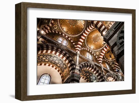 Marseille Cathedral Ceiling-null-Framed Art Print