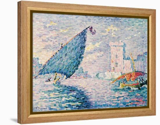 Marseille, Fishing Boats, 1907-Paul Signac-Framed Premier Image Canvas