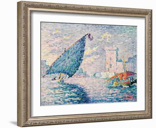 Marseille, Fishing Boats, 1907-Paul Signac-Framed Giclee Print