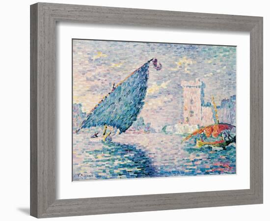 Marseille, Fishing Boats, 1907-Paul Signac-Framed Giclee Print