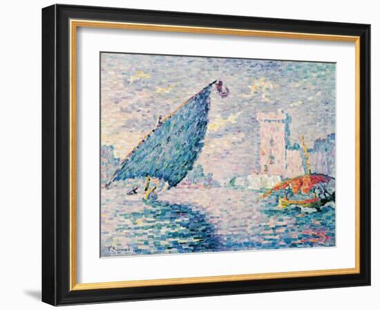 Marseille, Fishing Boats, 1907-Paul Signac-Framed Giclee Print