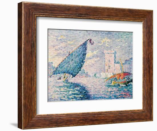 Marseille, Fishing Boats, 1907-Paul Signac-Framed Giclee Print