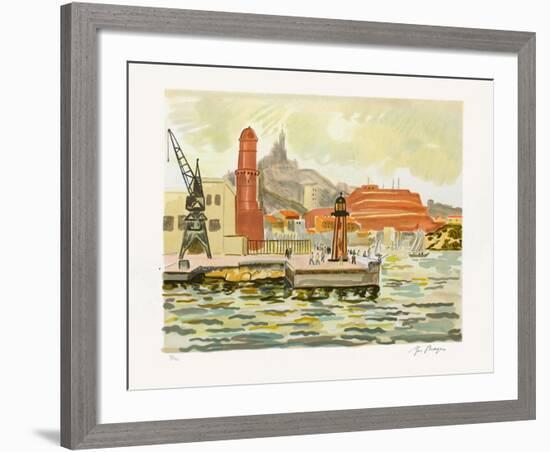 Marseille : Fort Saint Nicolas-Yves Brayer-Framed Limited Edition