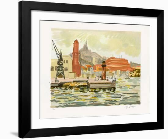 Marseille : Fort Saint Nicolas-Yves Brayer-Framed Limited Edition