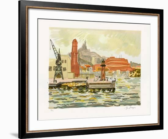 Marseille : Fort Saint Nicolas-Yves Brayer-Framed Limited Edition