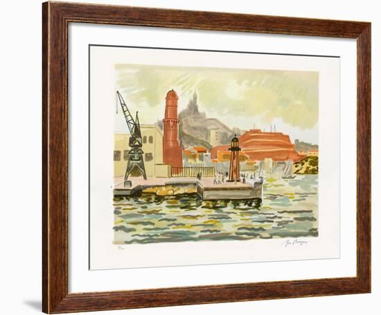 Marseille : Fort Saint Nicolas-Yves Brayer-Framed Limited Edition