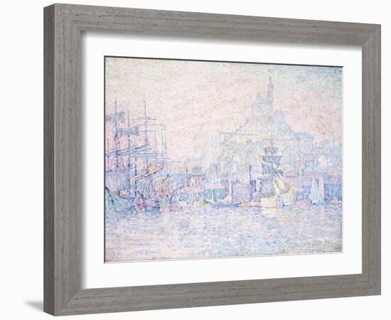 Marseille, La Bonne Mere, Morning Mist, 1907-Paul Signac-Framed Giclee Print