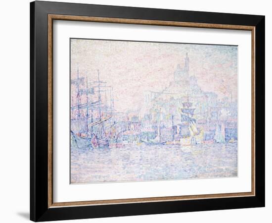 Marseille, La Bonne Mere, Morning Mist, 1907-Paul Signac-Framed Giclee Print