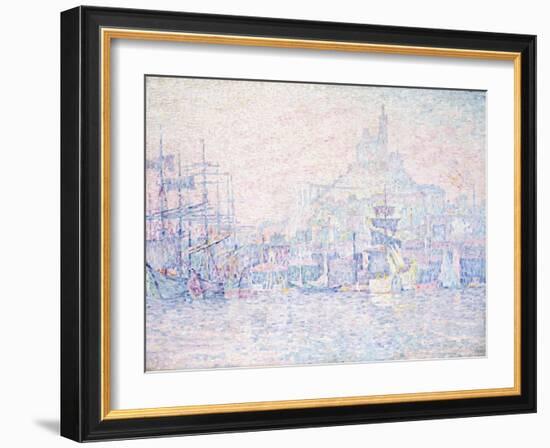 Marseille, La Bonne Mere, Morning Mist, 1907-Paul Signac-Framed Giclee Print