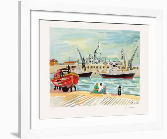 Marseille : La Major et la Joliette-Yves Brayer-Framed Limited Edition