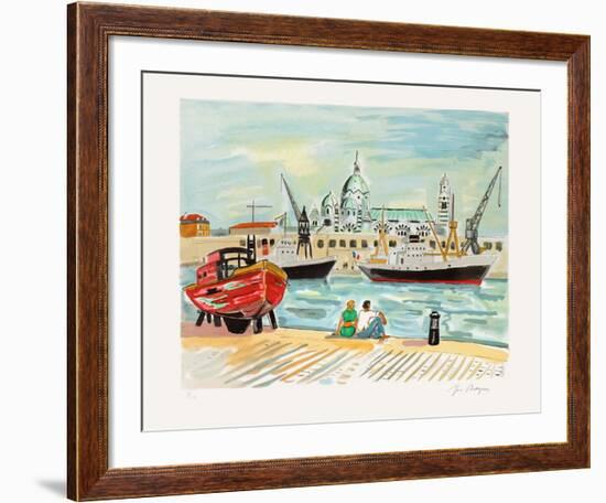 Marseille : La Major et la Joliette-Yves Brayer-Framed Limited Edition