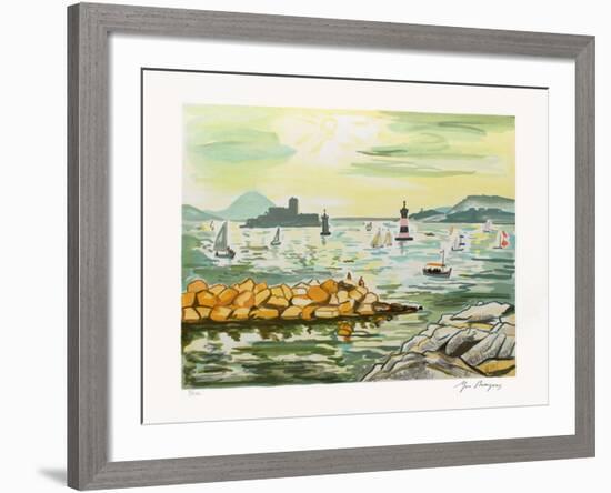 Marseille : Le Château d'If-Yves Brayer-Framed Limited Edition