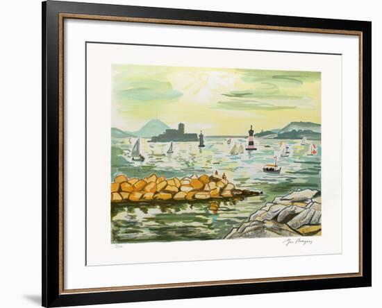 Marseille : Le Château d'If-Yves Brayer-Framed Limited Edition