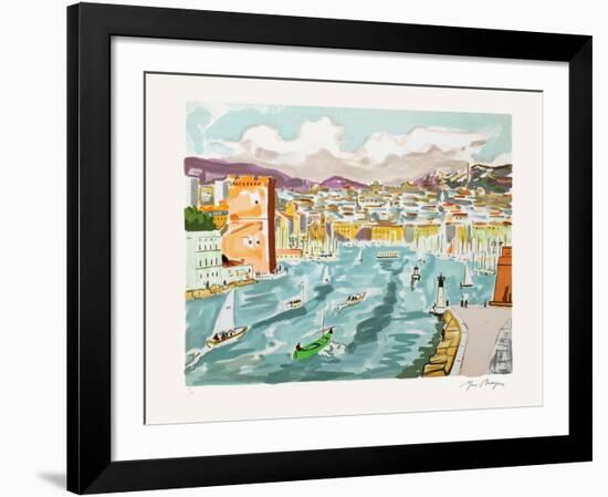 Marseille : le Vieux-Port-Yves Brayer-Framed Limited Edition