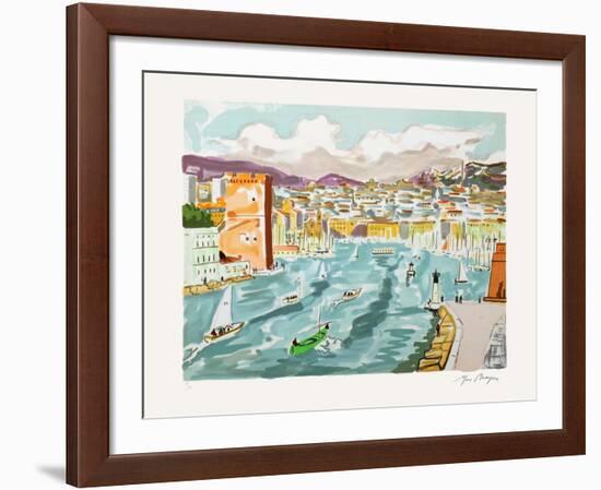 Marseille : le Vieux-Port-Yves Brayer-Framed Limited Edition