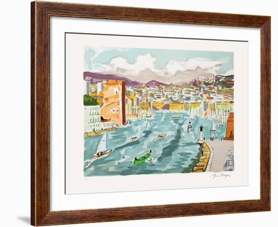 Marseille : le Vieux-Port-Yves Brayer-Framed Limited Edition