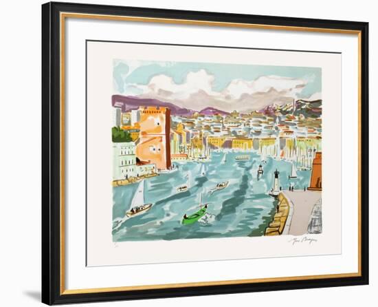 Marseille : le Vieux-Port-Yves Brayer-Framed Limited Edition