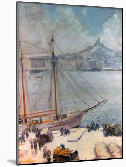 Marseille Quay, 1929-Emile Bernard-Mounted Giclee Print