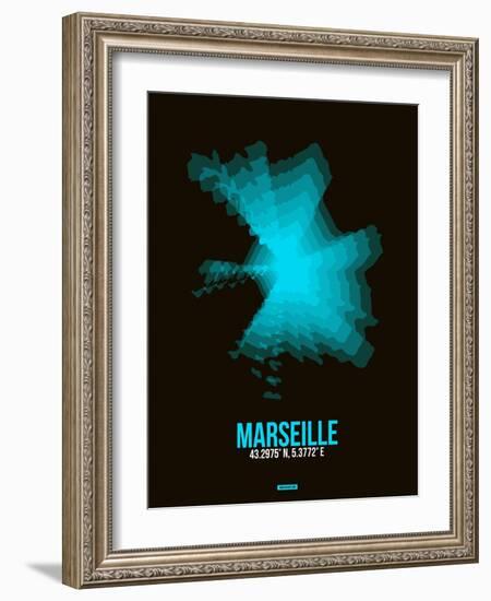 Marseille Radiant Map 2-NaxArt-Framed Art Print