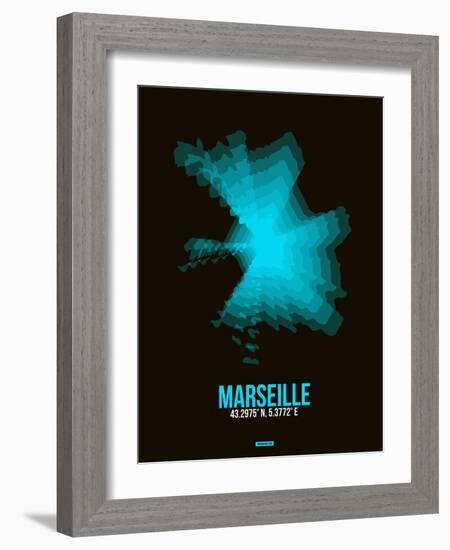 Marseille Radiant Map 2-NaxArt-Framed Art Print