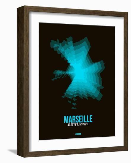 Marseille Radiant Map 2-NaxArt-Framed Art Print