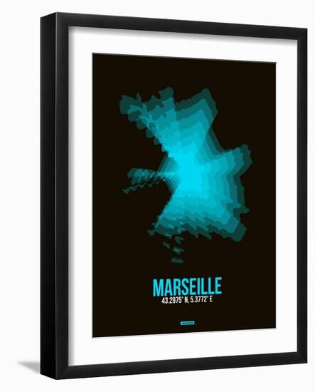 Marseille Radiant Map 2-NaxArt-Framed Art Print
