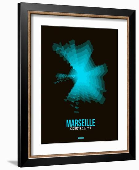 Marseille Radiant Map 2-NaxArt-Framed Art Print