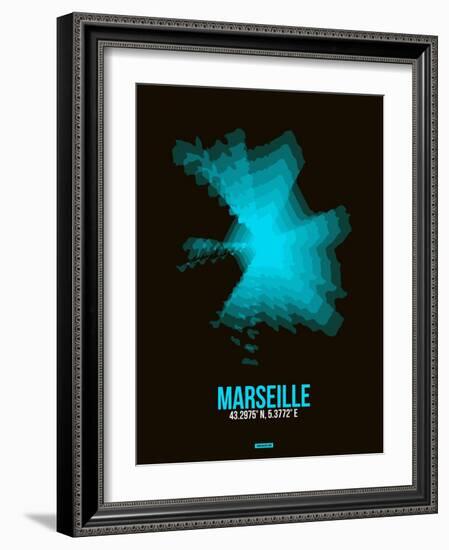 Marseille Radiant Map 2-NaxArt-Framed Art Print