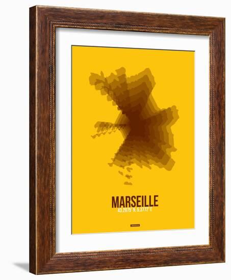 Marseille Radiant Map 3-NaxArt-Framed Art Print