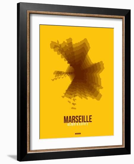 Marseille Radiant Map 3-NaxArt-Framed Art Print