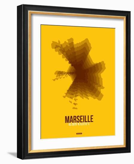 Marseille Radiant Map 3-NaxArt-Framed Art Print